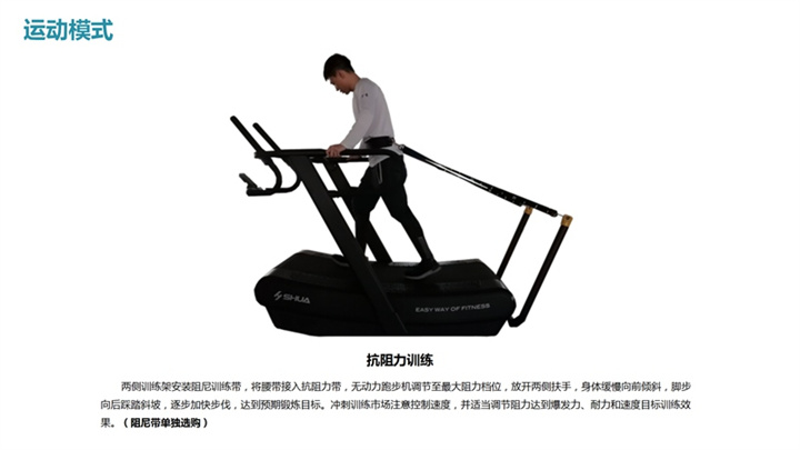 舒華SH-T901Z無動力跑步機抗阻力訓練.jpg